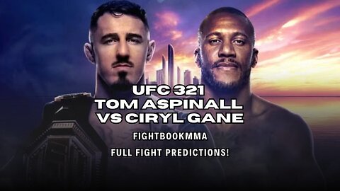 FightBookMMA Prediction Show | UFC 321: Aspinall vs Gane | Full Card Picks & Breakdown
