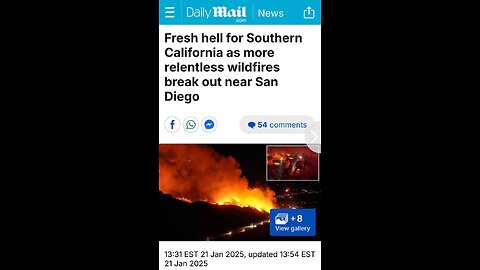 Dies ist einer von drei Bränden, die bisher in San Diego ausgebrochen sind