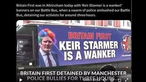 🚨⚠️MEANWHILE IN THE UK.. THE MUPPET COPS ARE AT IT WHILE FEW STAND UP FOR FREE SPEECH