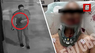 Mark Sanchez stumbles away after stabbing and fight with truck driver: Exclusive video
