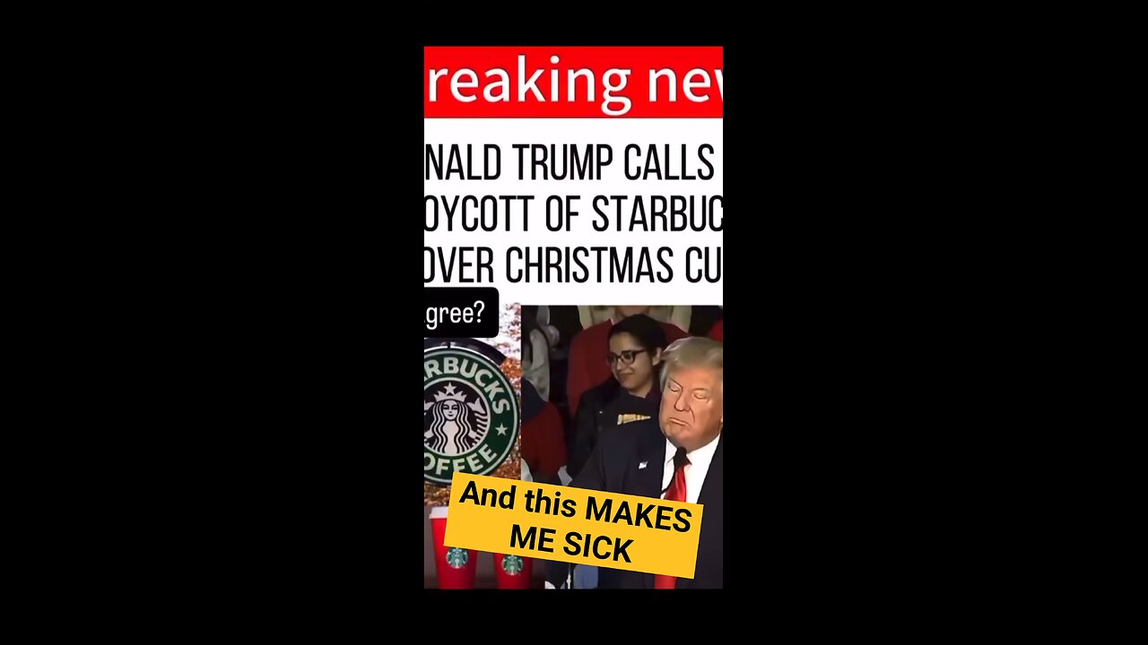 Trump declares war on Starbucks for not being Christmas enough