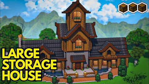 Minecraft: How to Build a Large Storage House | Full Tutorial