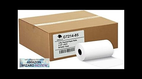 (50) Gorilla Supply 2 1/4 x 85 Thermal Paper Receipt Rolls Clover Review