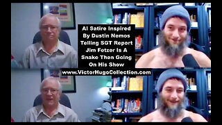 AI Satire Inspired By Dustin Nemos Telling SGT Report Jim Fetzer Is A Snake Then Going On His Show