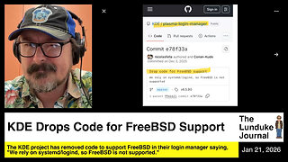 KDE Drops Code for FreeBSD Support