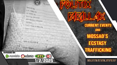 POLITIX PARALLAX ֍ 1/2/2025 ֍ Current Events, Mossad Ecstasy Trafficking Scheme