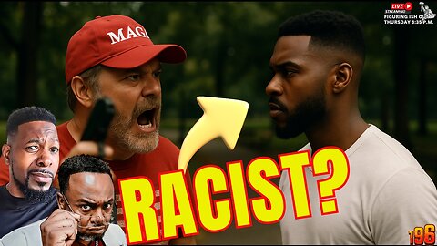 White Racist Man Attacks Black Man in a Park! But who's the Racist?
