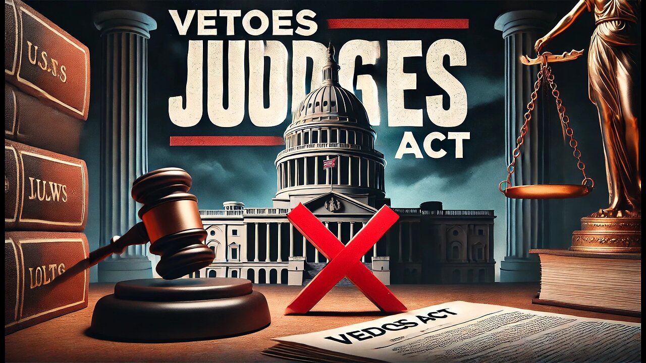 Biden Vetoes JUDGES Act, which aimed to expand the federal judiciary by 66 judgeships over ten years