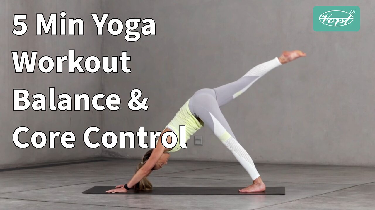 5-Minute Yoga for Balance & Control | Beginner-Friendly 5-Pose Routine you can try at home