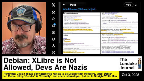 Debian: XLibre is Not Allowed, Devs Are Nazis 