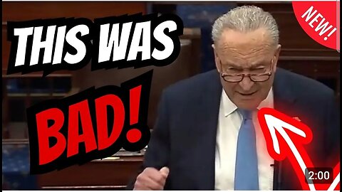 Chuck Schumer FALLS APART on Senate Floor TODAY!