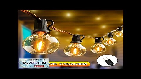 G40 String Lights Outdoor Patio Lights Shatterproof Weatherproof Hanging Lights Connectable Review