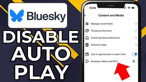 HOW TO DISABLE AUTO PLAY VIDEO & GIFS ON BLUESKY SOCIAL