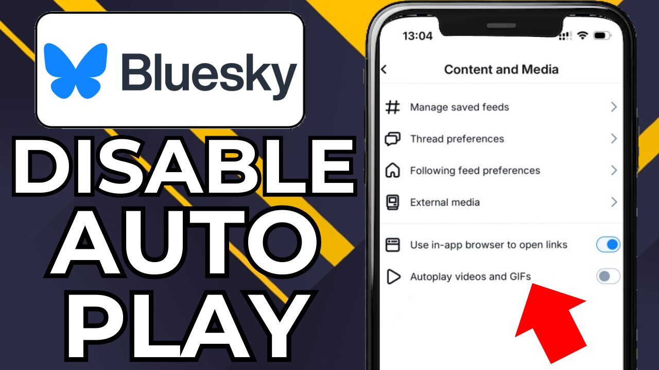 HOW TO DISABLE AUTO PLAY VIDEO & GIFS ON BLUESKY SOCIAL