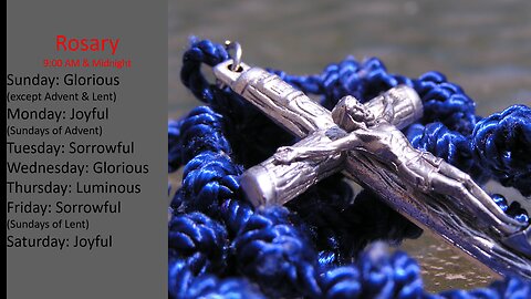 Feisty's 8 PM (Eastern) Scriptural Rosary
