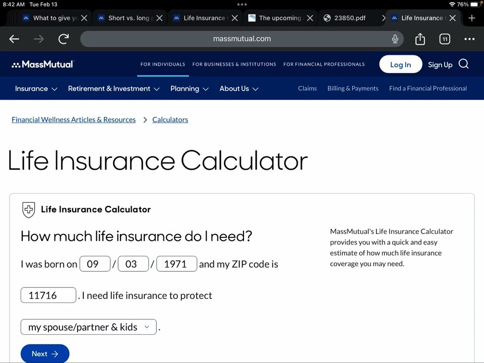 Calculate Your Life Insurance Needs