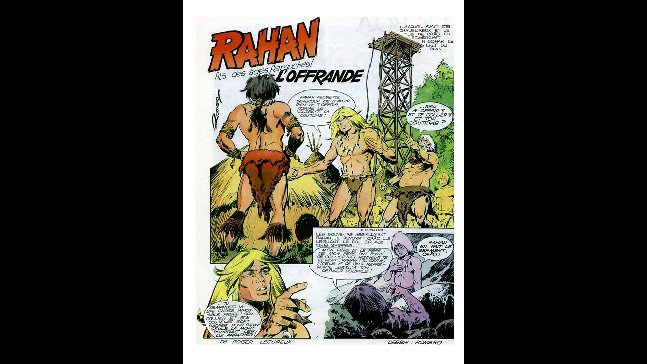 Rahan. Episode 148. By Roger Lecureux. The Offering. A Puke(TM) Comic.