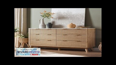 T4TREAM Fluted 6 Drawers Dresser 54" Wide Modern Chest of Drawers Review