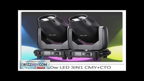 2Pcs/lot CMY+CTO 400W LED Beam Zoom Spot Wash Moving Head Light Stage Review