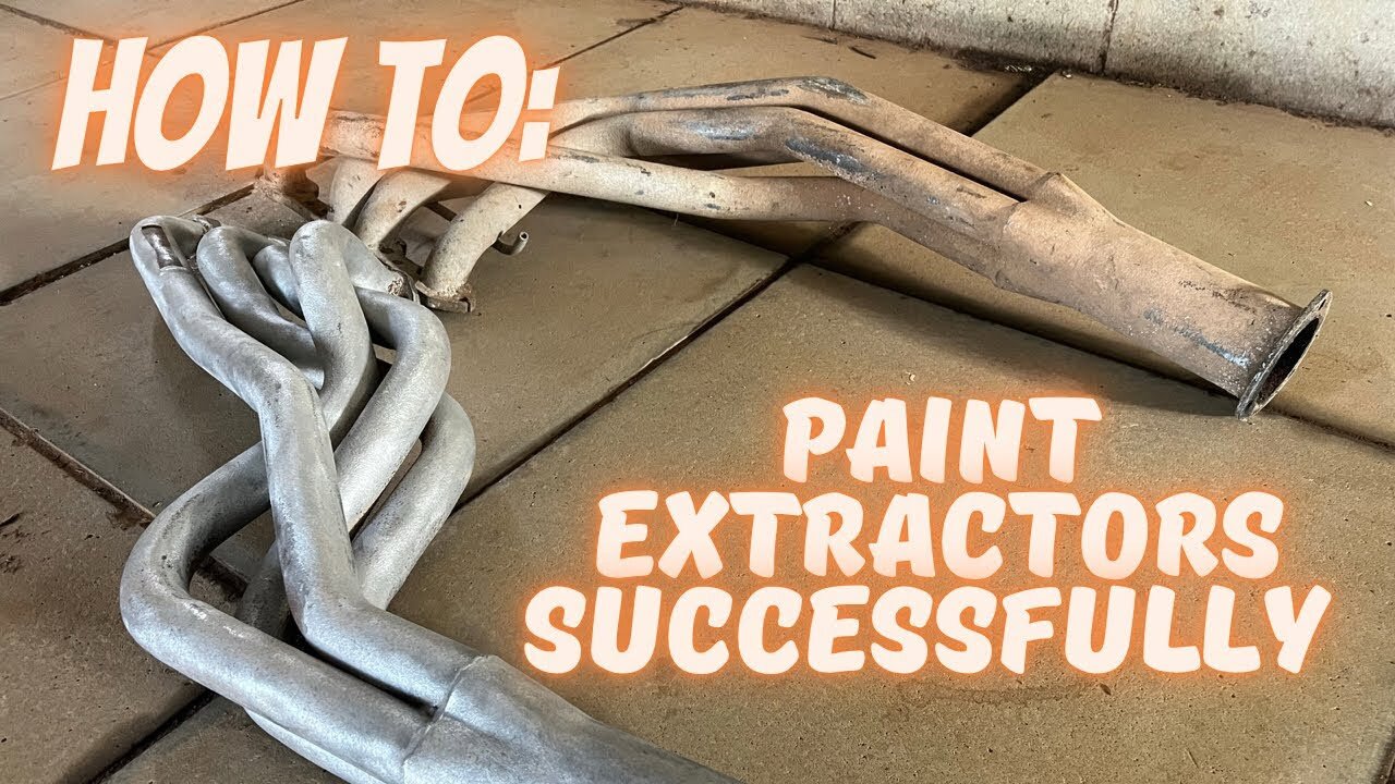 HOW TO: Paint old extractors CORRECTLY so that they LAST, NO FLAKEY PAINT