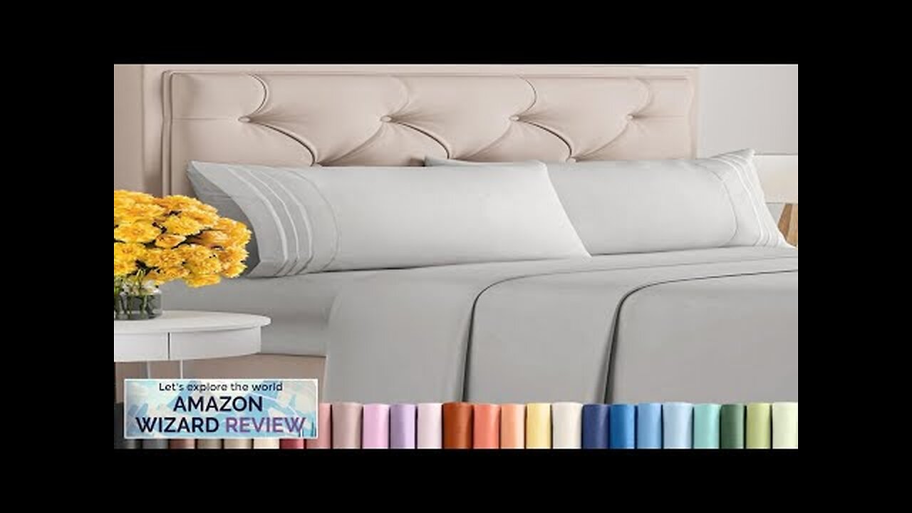 King Size 4 Piece Sheet Set Comfy Breathable & Cooling Sheets Review