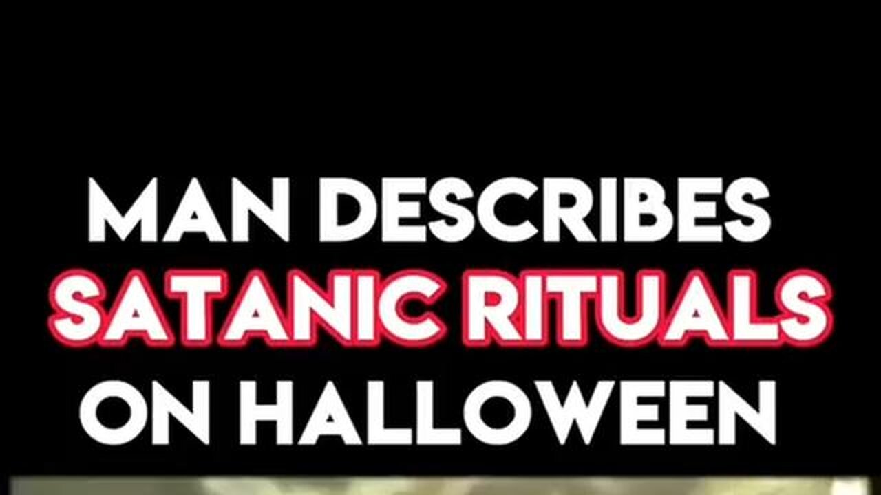 Man describes satanic rituals that take place on Halloween 🎃💀👹😭