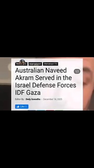 One of the Bondi shooters was apparently in the Israeli Defense Forces