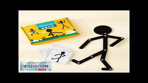 Kids Montessori Educational Wooden Stick Men Puzzle Game Kids Hand Skill Fine Review