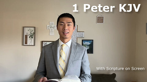 1 Peter KJV Audio Bible Reading with Scripture on Screen
