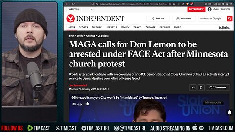 Don Lemon FACING JAIL After Leftists STORM Church Violating FACE ACT | Tim Pool