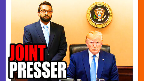 🔴LIVE: Trump & Kash Patel Joint Presser 🟠⚪🟣