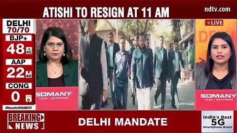 Delhi Election Atishi _ Outgoing CM Atishi To Resign Today At 11 am