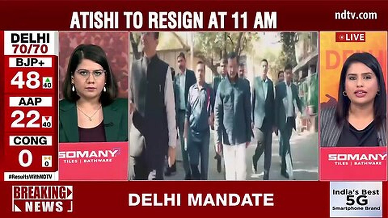 Delhi Election Atishi _ Outgoing CM Atishi To Resign Today At 11 am