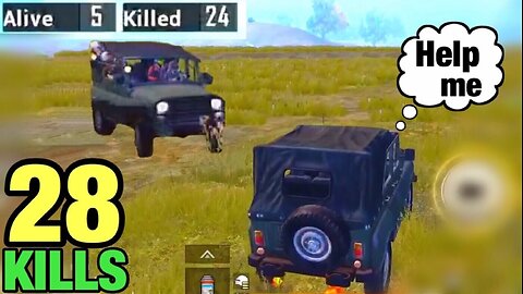 WHEN A FULL SQUAD CHASED MY CAR | BEST ENDING | PUBG MOBILE TACAZ