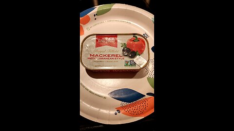 Eating King Oscar Royal Fillets Mackerel Mediterranean Style, Dbn, MI, 11/19/25
