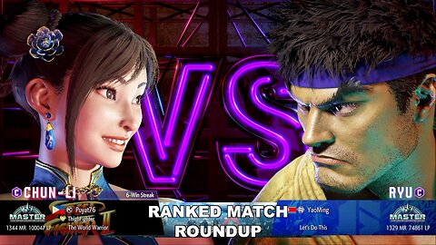Kuya Kalbo SF6 Ranked Roundup. Chun Li Master Rank [Hori Fight Stick]