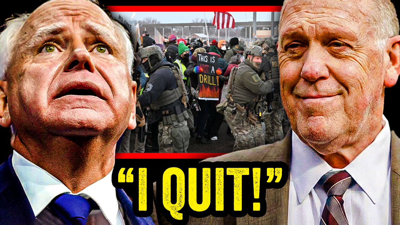 Tim Walz QUITS as Tom Homan Has Minnesota Dems PANICKED when He Said THIS!!!