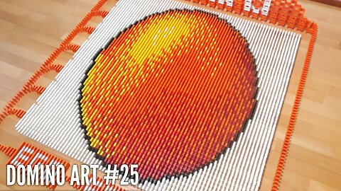 HUGE EGG MADE FROM 6,500 DOMINOES | Domino Art #25
