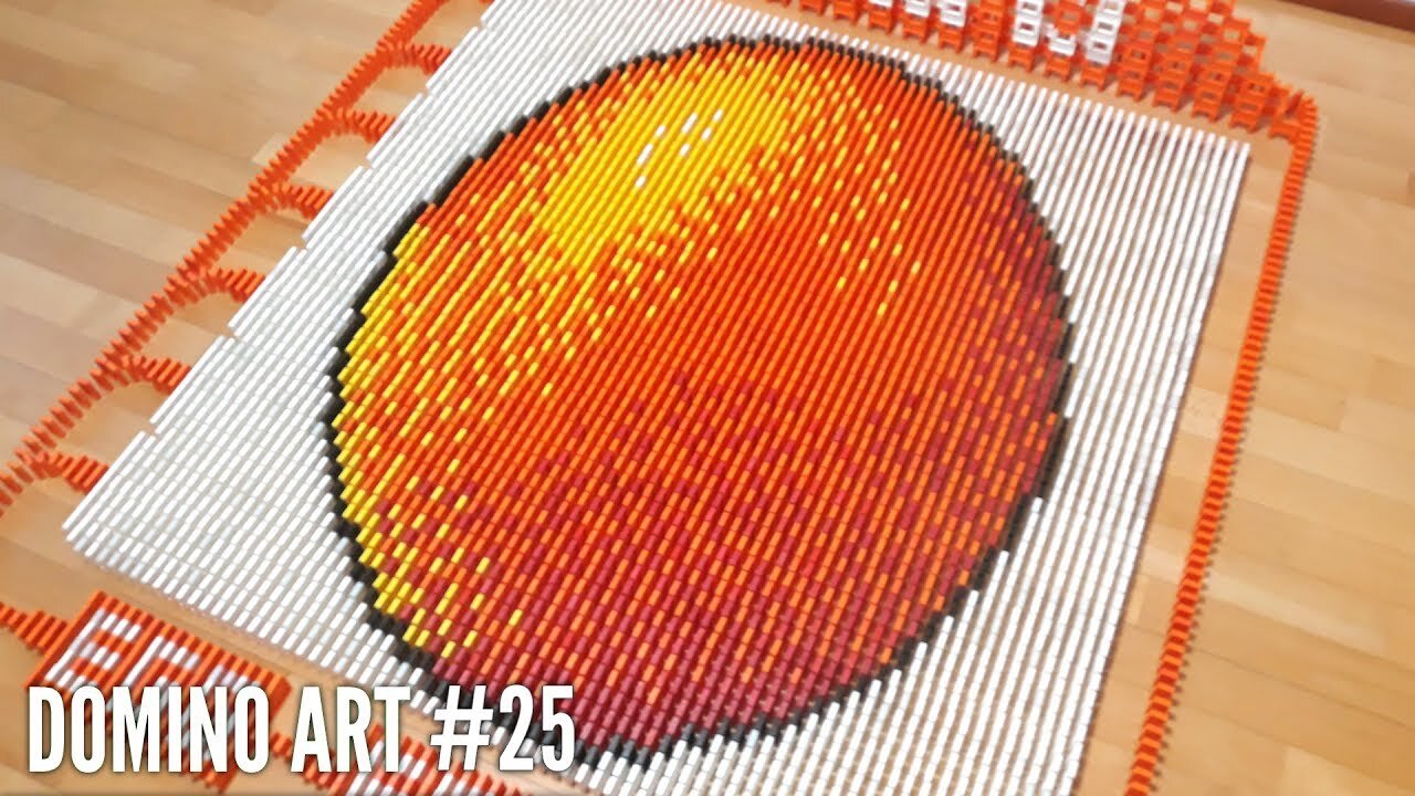 HUGE EGG MADE FROM 6,500 DOMINOES | Domino Art #25