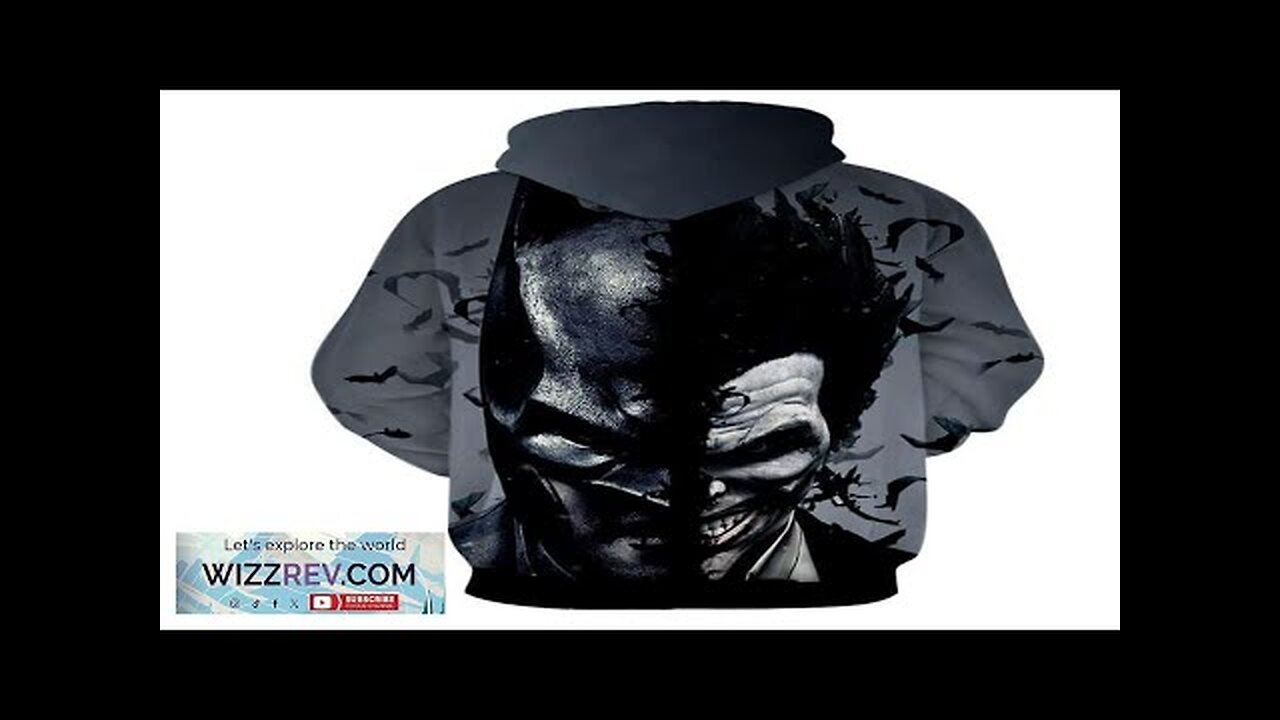 Batman And The Villain In One Face Full Print Gray Hoodie Review