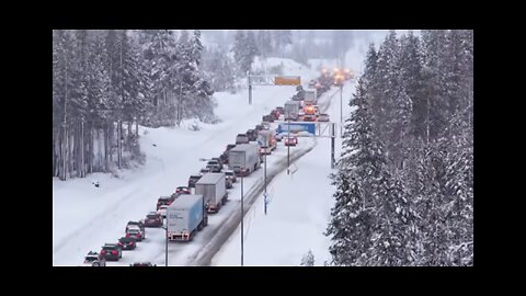 CALIFORNIA SNOW STORM ON THE I-80