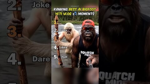 Ranking Best AI Bigfoot Yeti Vlog Moments