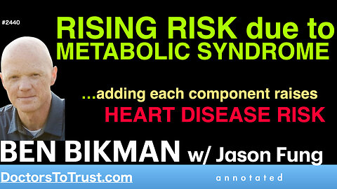 BEN BIKMAN f6 | RISING RISK due to METABOLIC SYNDROM …adding ea component raises HEART DISEASE RISK