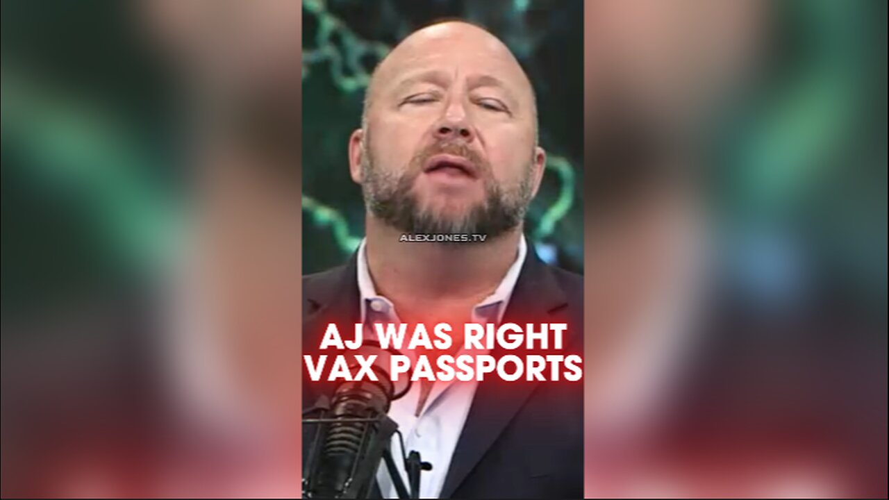 Alex Jones Predicted Vaccine Passports & Death Shot Genocide - 4/2/20