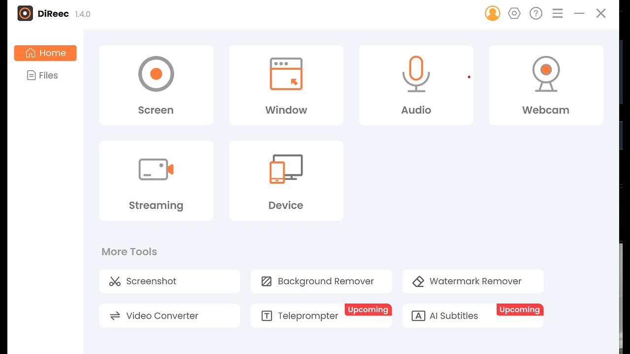 DiReec. Portable one of the best apps to record your PC Screen