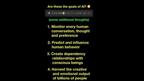 The Goals of AI by AI