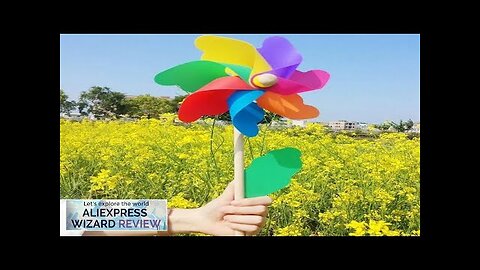 Colorful Windmill Wind Spinner Home Garden Yard Decoration Kids Toy Garden Beauty Review