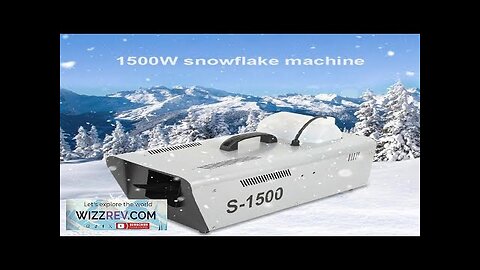 1500W Snow Machine Snowflake Machine With Wireless Remote Control For Christmas Wedding Review