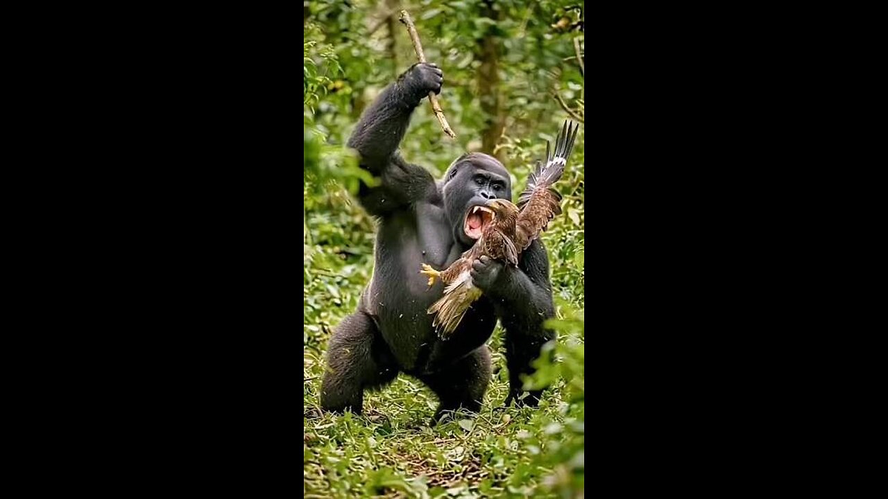 ‎“Eagle STRIKES a Gorilla on the Mountain Top 🦅🔥 | Unbelievable Animal Power Clash