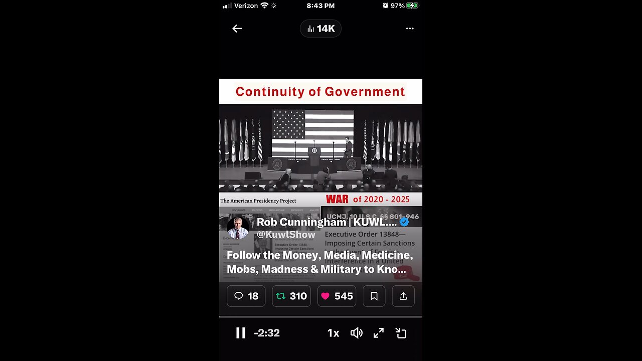 Follow the Money, Media, Medicine, Mobs, Madness & Military to Know. 2.5 Minutes of Cold, Hard, Cla